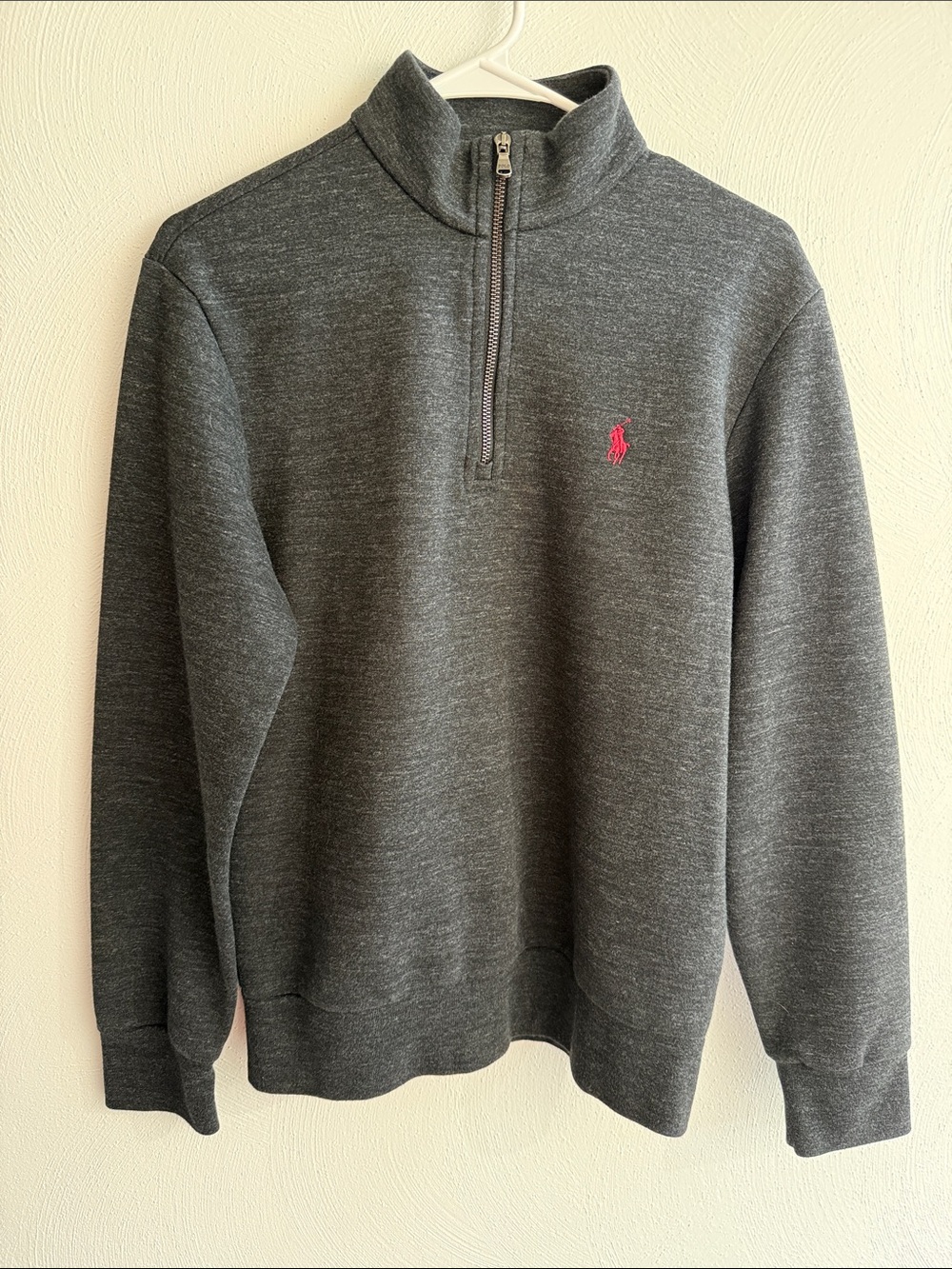 Polo by Ralph Lauren Charcoal Heather Half-Zip Sweater
